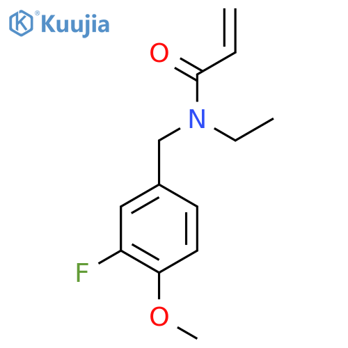N-ethyl-N-[(3-fluoro-4-methoxyphenyl)methyl]prop-2-enamide structure