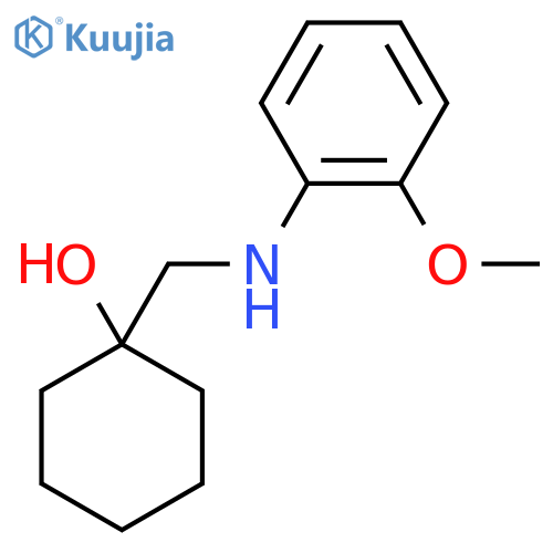 1-{(2-methoxyphenyl)aminomethyl}cyclohexan-1-ol structure