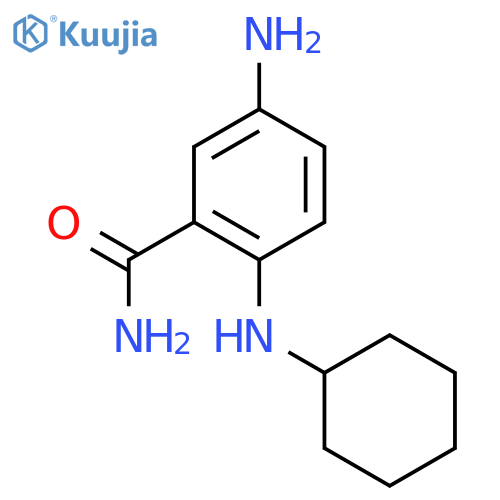 Benzamide, 5-amino-2-(cyclohexylamino)- structure