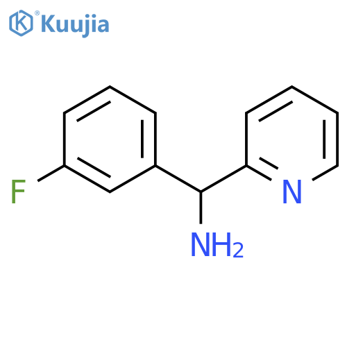 (3-fluorophenyl)(pyridin-2-yl)methanamine structure