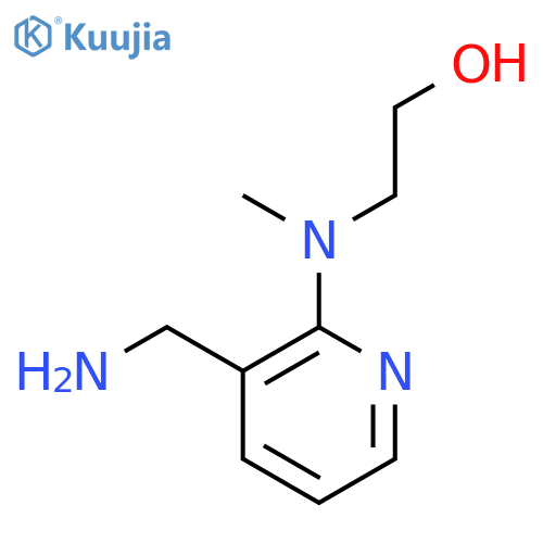 2-[[3-(Aminomethyl)-2-pyridinyl](methyl)amino]-1-ethanol structure