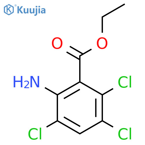 Ethyl 2-amino-3,5,6-trichlorobenzoate structure