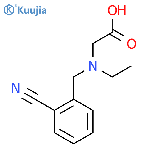 [(2-Cyano-benzyl)-ethyl-amino]-acetic acid structure