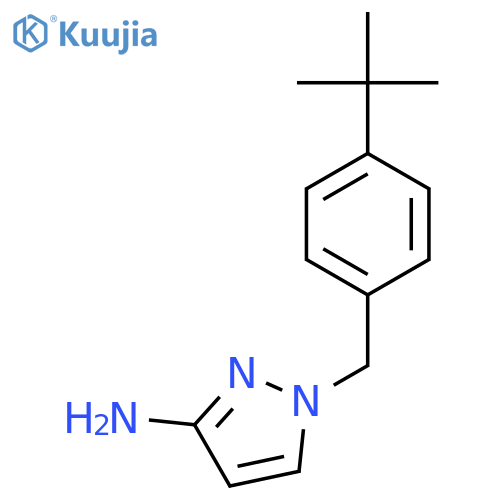 1-[(4-Tert-Butylphenyl)methyl]-1H-pyrazol-3-amine structure