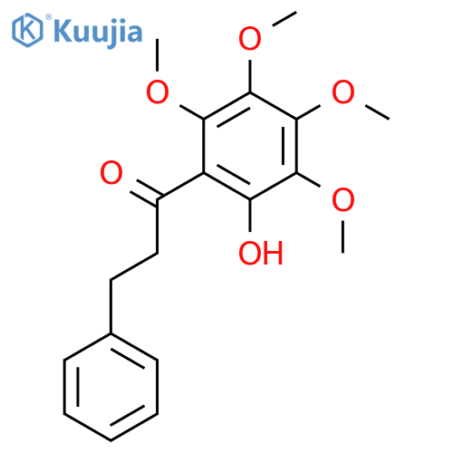 1-Propanone,1-(2-hydroxy-3,4,5,6-tetramethoxyphenyl)-3-phenyl- structure