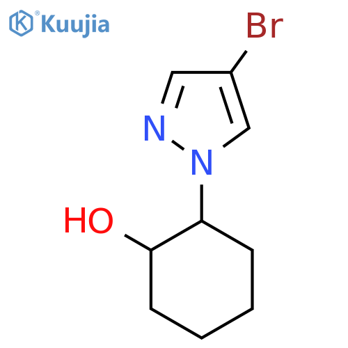 2-(4-Bromo-1H-pyrazol-1-yl)cyclohexanol structure