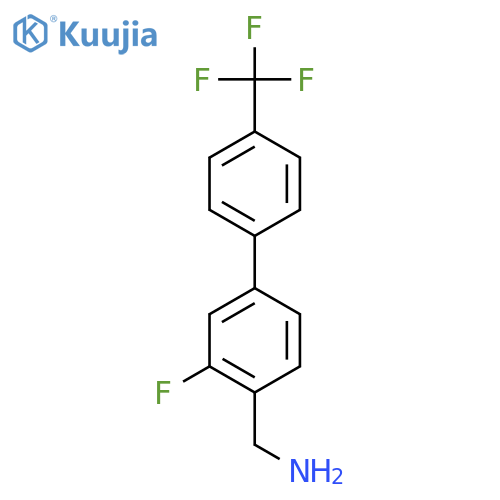C-(3-Fluoro-4'-(trifluoromethyl)biphenyl-4-yl)-methylamine structure