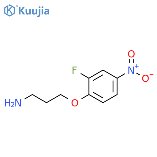 3-(2-fluoro-4-nitrophenoxy)propan-1-amine structure