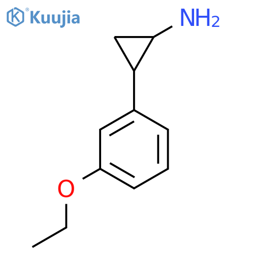 2-(3-Ethoxyphenyl)cyclopropan-1-amine structure
