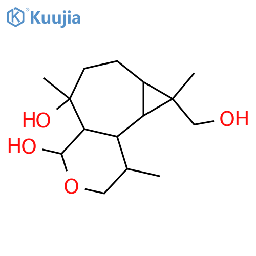 2,3-Epoxy-2,3-seco-2,10,12-aromadendranetriol; (1α,2β,4β,5α,6β,7β,10α)-form structure