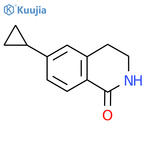 6-cyclopropyl-1,2,3,4-tetrahydroisoquinolin-1-one structure
