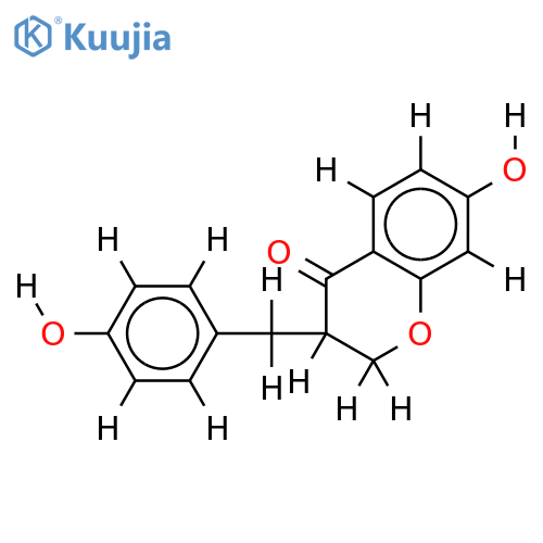 7-Hydroxy-3-(4-hydroxybenzyl)-2,3-dihydro-4H-chromen-4-one structure