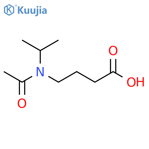 4-N-(propan-2-yl)acetamidobutanoic acid structure