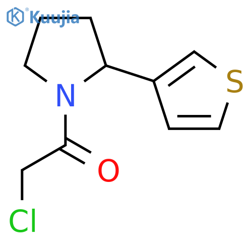 2-Chloro-1-2-(thiophen-3-yl)pyrrolidin-1-ylethan-1-one structure