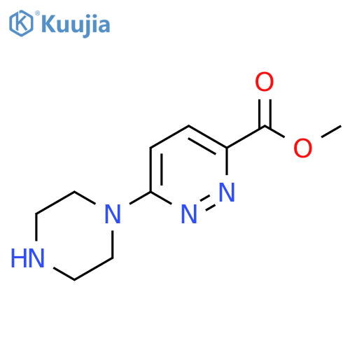 Methyl 6-(piperazin-1-YL)pyridazine-3-carboxylate structure