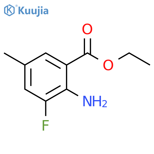 ethyl 2-amino-3-fluoro-5-methylbenzoate structure