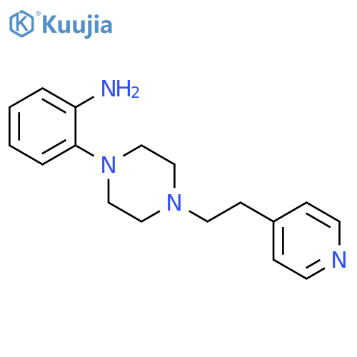 2-{4-2-(Pyridin-4-yl)ethylpiperazin-1-yl}aniline structure