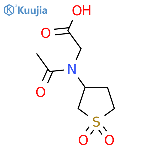 2-[N-(1,1-dioxo-1lambda6-thiolan-3-yl)acetamido]acetic acid structure