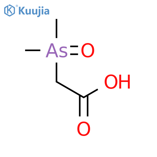 Acetic acid,2-(dimethylarsinyl)- structure