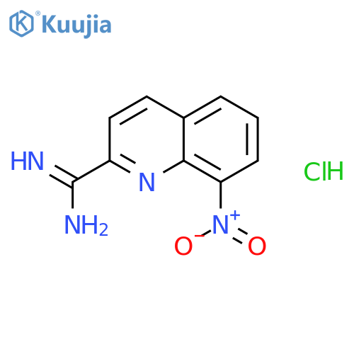 8-Nitroquinoline-2-carboximidamide hydrochloride structure