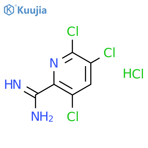 3,5,6-Trichloropicolinimidamide hydrochloride structure