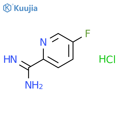 5-fluoropyridine-2-carboxamidine hydrochloride structure