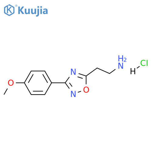 {2-[3-(4-methoxyphenyl)-1,2,4-oxadiazol-5-yl]ethyl}amine hydrochloride structure