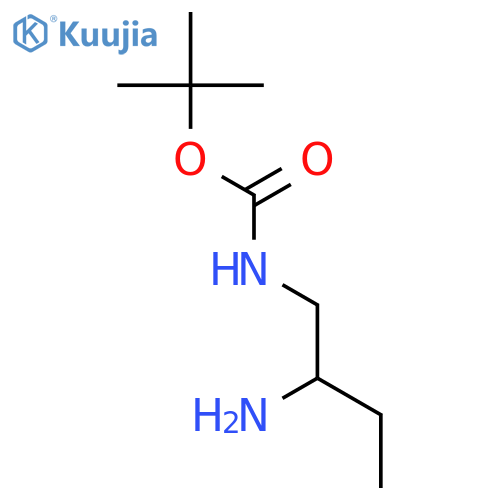 tert-butyl N-(2-aminobutyl)carbamate structure