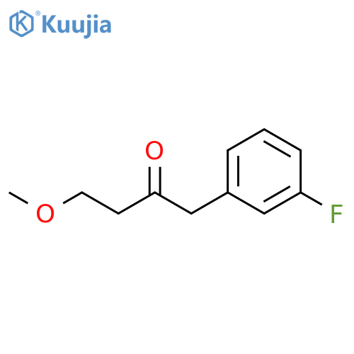 1-(3-fluorophenyl)-4-methoxybutan-2-one structure