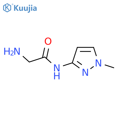 2-amino-N-(1-methyl-1H-pyrazol-3-yl)acetamide structure
