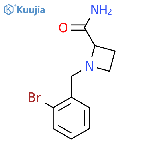 1-(2-bromophenyl)methylazetidine-2-carboxamide structure