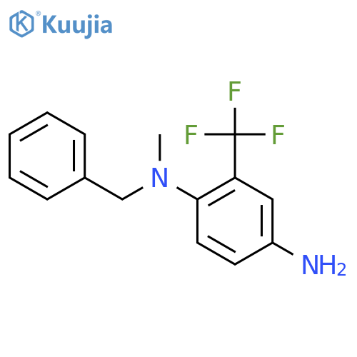 N-1-Benzyl-N-1-methyl-2-(trifluoromethyl)-1,4-benzenediamine structure