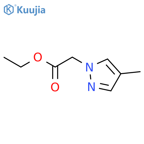 Ethyl (4-methyl-1H-pyrazol-1-yl)acetate structure