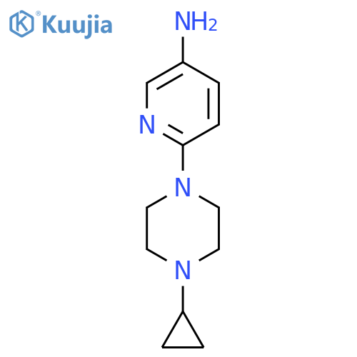 6-(4-Cyclopropylpiperazin-1-yl)pyridin-3-amine structure