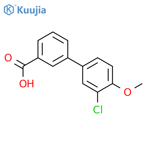 3'-Chloro-4'-methoxybiphenyl-3-carboxylic acid structure