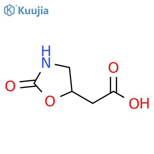 (2-Oxo-1,3-oxazolidin-5-yl)acetic acid structure