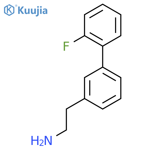 2-3-(2-fluorophenyl)phenylethan-1-amine structure