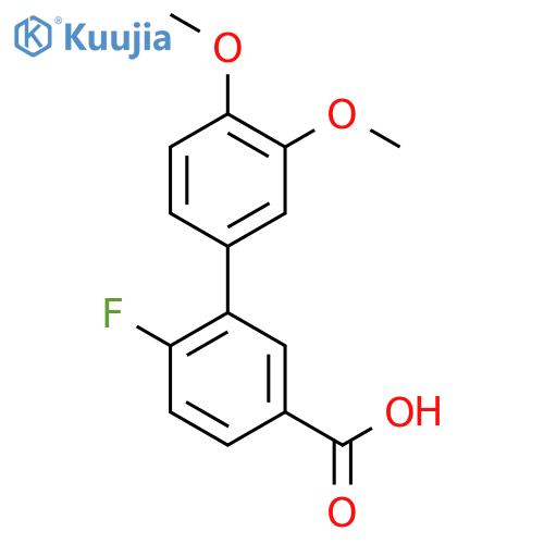 3-(3,4-dimethoxyphenyl)-4-fluorobenzoic Acid structure