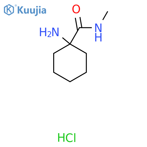 1-Amino-N-methylcyclohexane-1-carboxamide hydrochloride structure