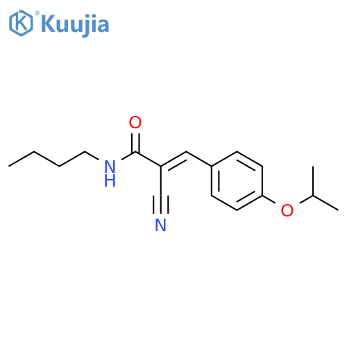 N-Butyl-2-cyano-3-[4-(1-methylethoxy)phenyl]-2-propenamide structure