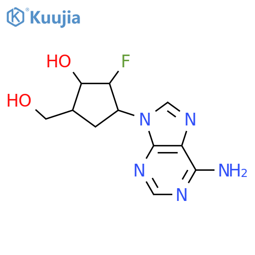 Aristeromycin; 2'-Epimer, 2'-deoxy, 2'-fluoro structure