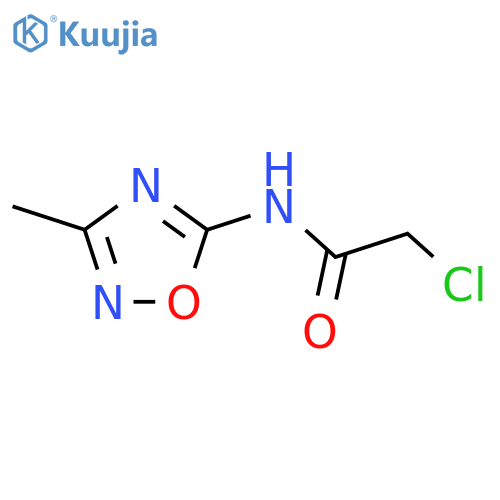 2-Chloro-N-(3-methyl-1,2,4-oxadiazol-5-yl)acetamide structure