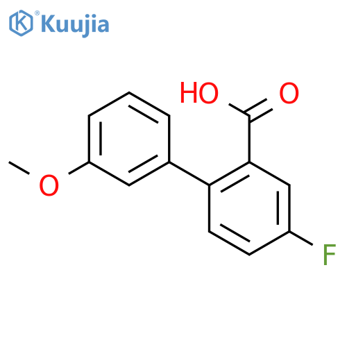 5-fluoro-2-(3-methoxyphenyl)benzoic acid structure