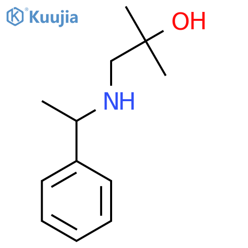 2-Methyl-1-[(1-phenylethyl)amino]propan-2-ol structure