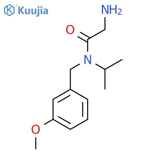 2-Amino-N-isopropyl-N-(3-methoxy-benzyl)-acetamide structure