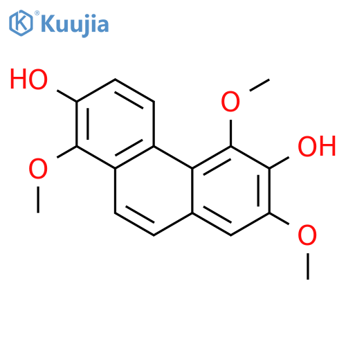 2,6-Phenanthrenediol, 1,5,7-trimethoxy- structure