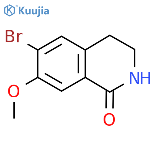 6-bromo-7-methoxy-3,4-dihydroisoquinolin-1(2H)-one structure