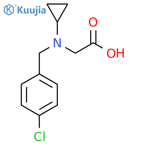 [(4-Chloro-benzyl)-cyclopropyl-amino]-acetic acid structure