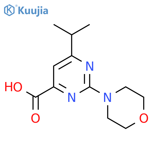 6-Isopropyl-2-morpholinopyrimidine-4-carboxylic acid structure
