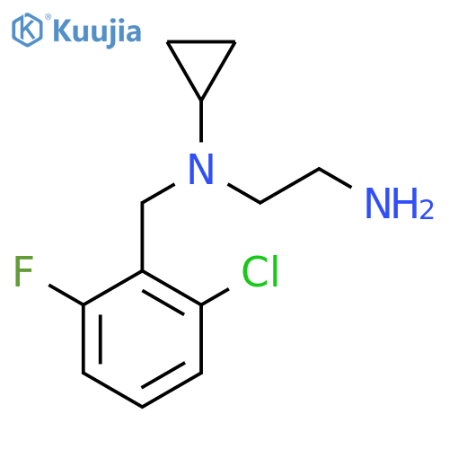 N'-[(2-Chloro-6-fluorophenyl)methyl]-N'-cyclopropylethane-1,2-diamine structure